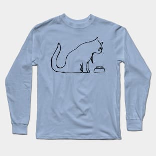 Business Cat - At Lunch Long Sleeve T-Shirt